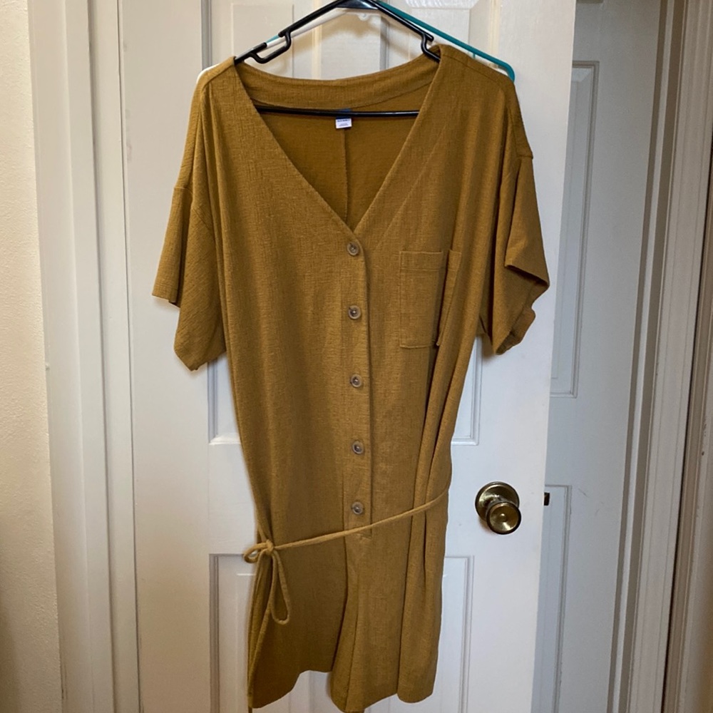 BRAND NEW Mustard Old Navy Romper